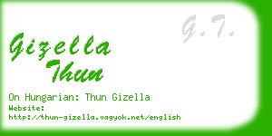 gizella thun business card